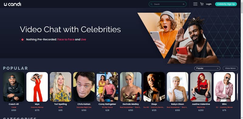 Celebrity AI Tool Candi