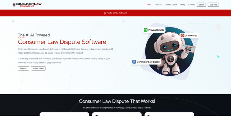 Consumer Law Dispute AI Interface