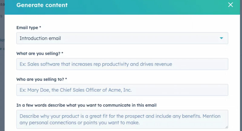 Hubspots Free AI Ccontent Writer