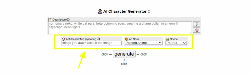 Perchance Generate