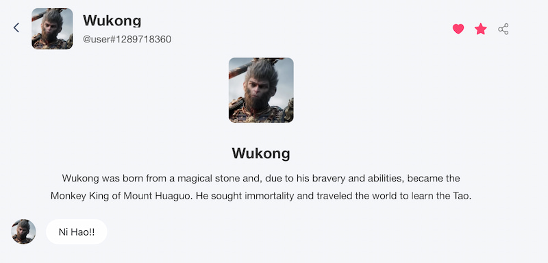 Heyreal Chat With Wukong