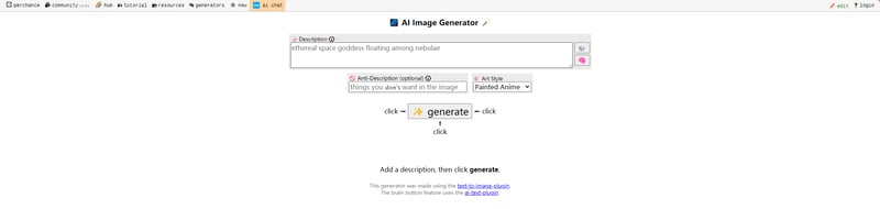 Perchance AI Image Generator Step