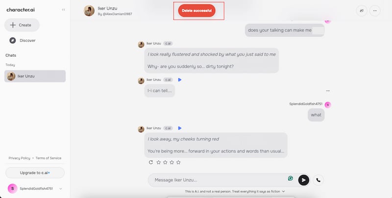 Character Ai Deleted Chats