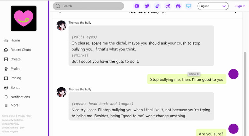 Crush on AI Horny Companion