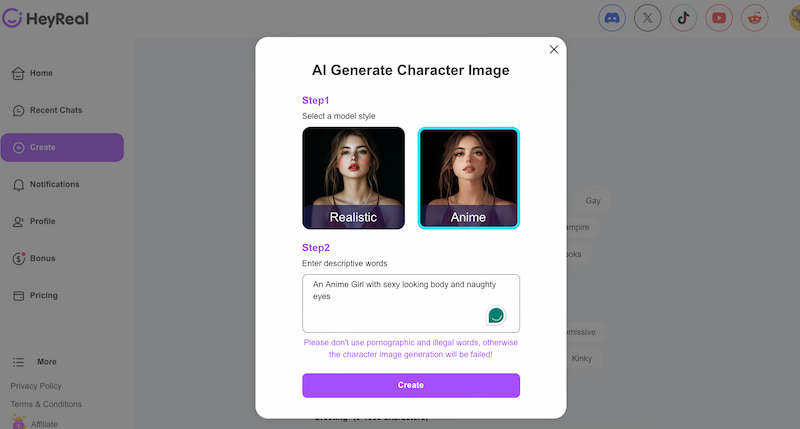Heyreal Add Prompt