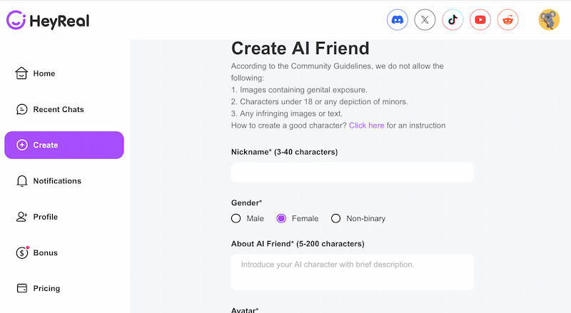 Heyreal Free Customization
