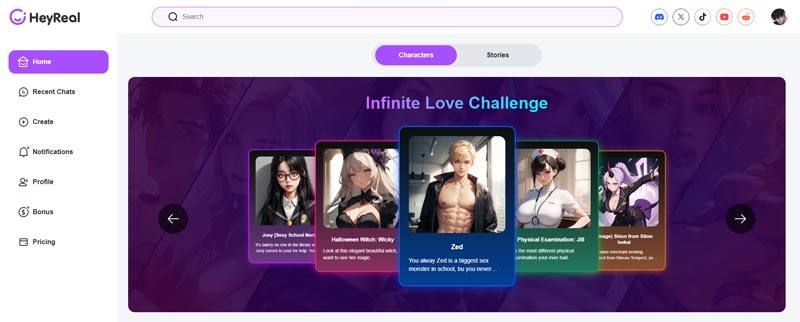 Heyreal Nsfw Chatbot