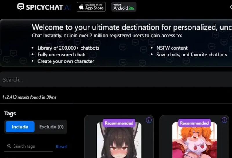Spicychat AI Sexy Girls