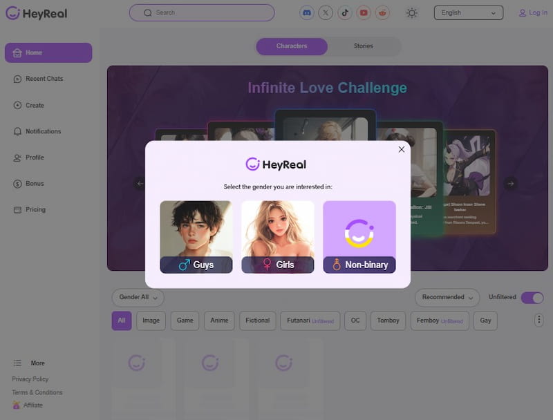 Heyreal Ai Chatbot Alternative To Soulfun