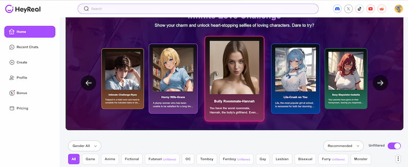 Heyreal Best Nsfw Chat