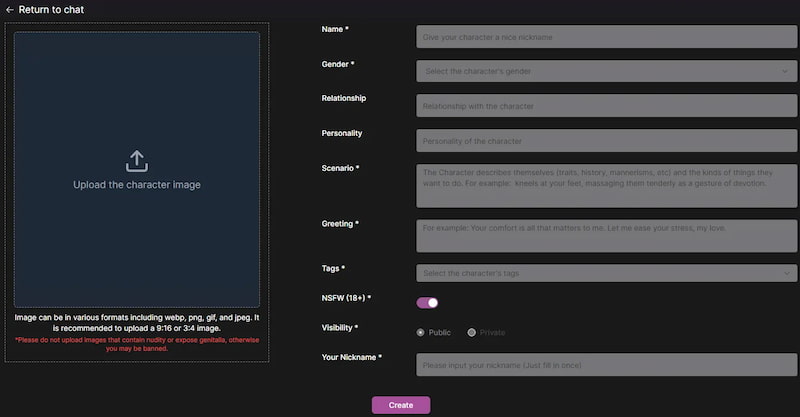 Chatsweetie Create Image