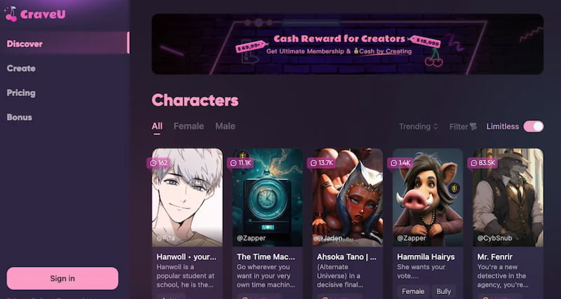 Craveu AI AI Boy Chat