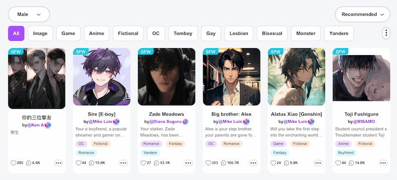 Heyreal AI Boyfriends