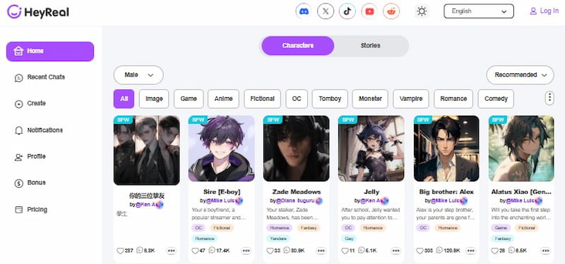 Heyreal AI Spicy Boyfriend